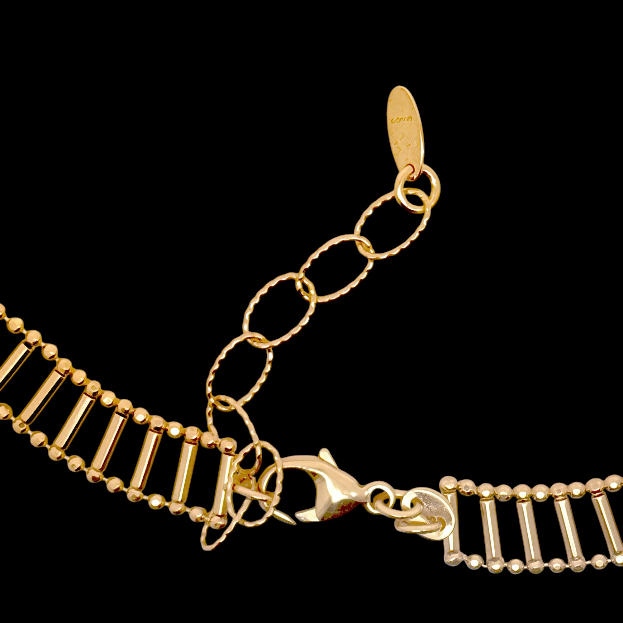 Collier barre plaqué or et élégant