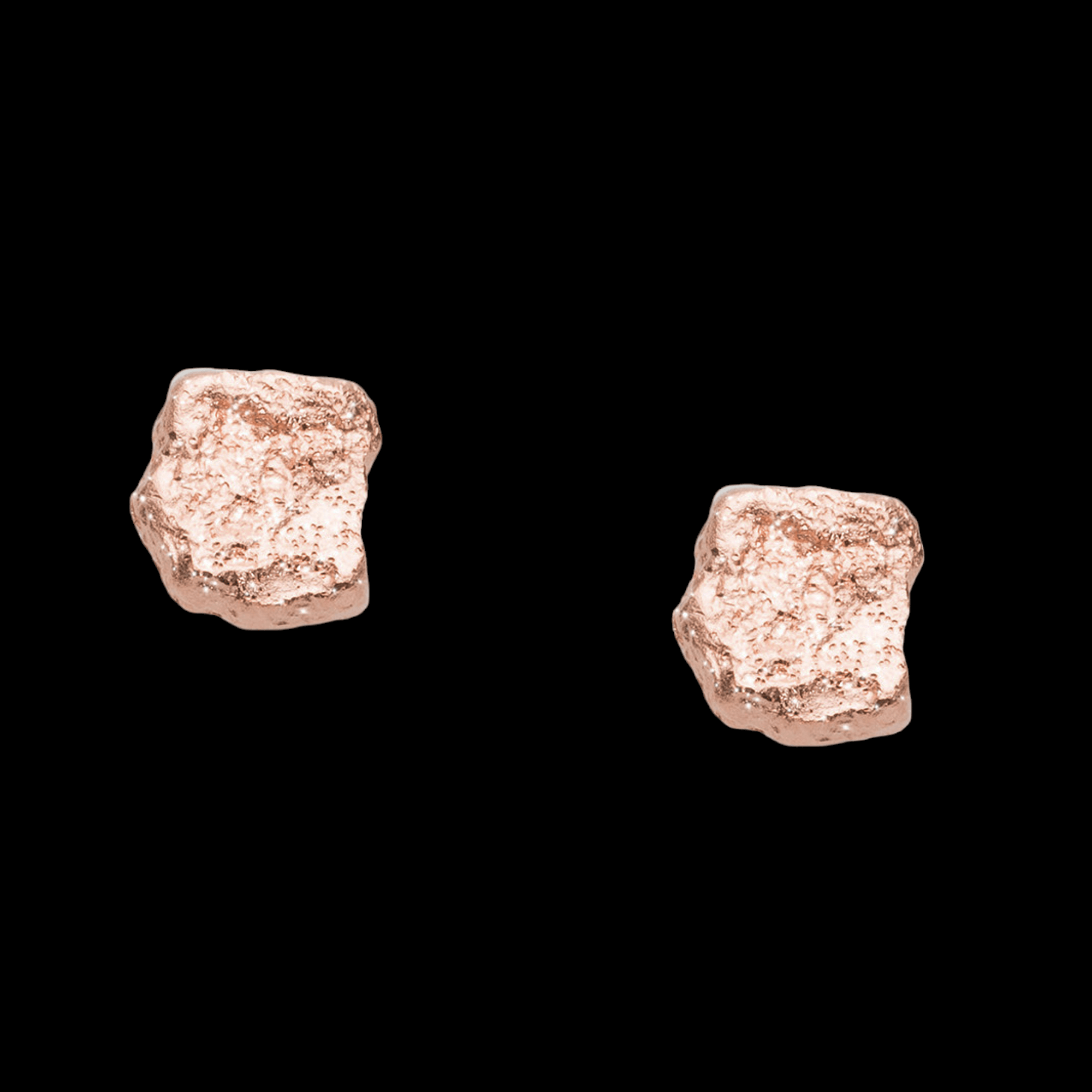 Boucles d'oreilles en forme de rosé en pierre