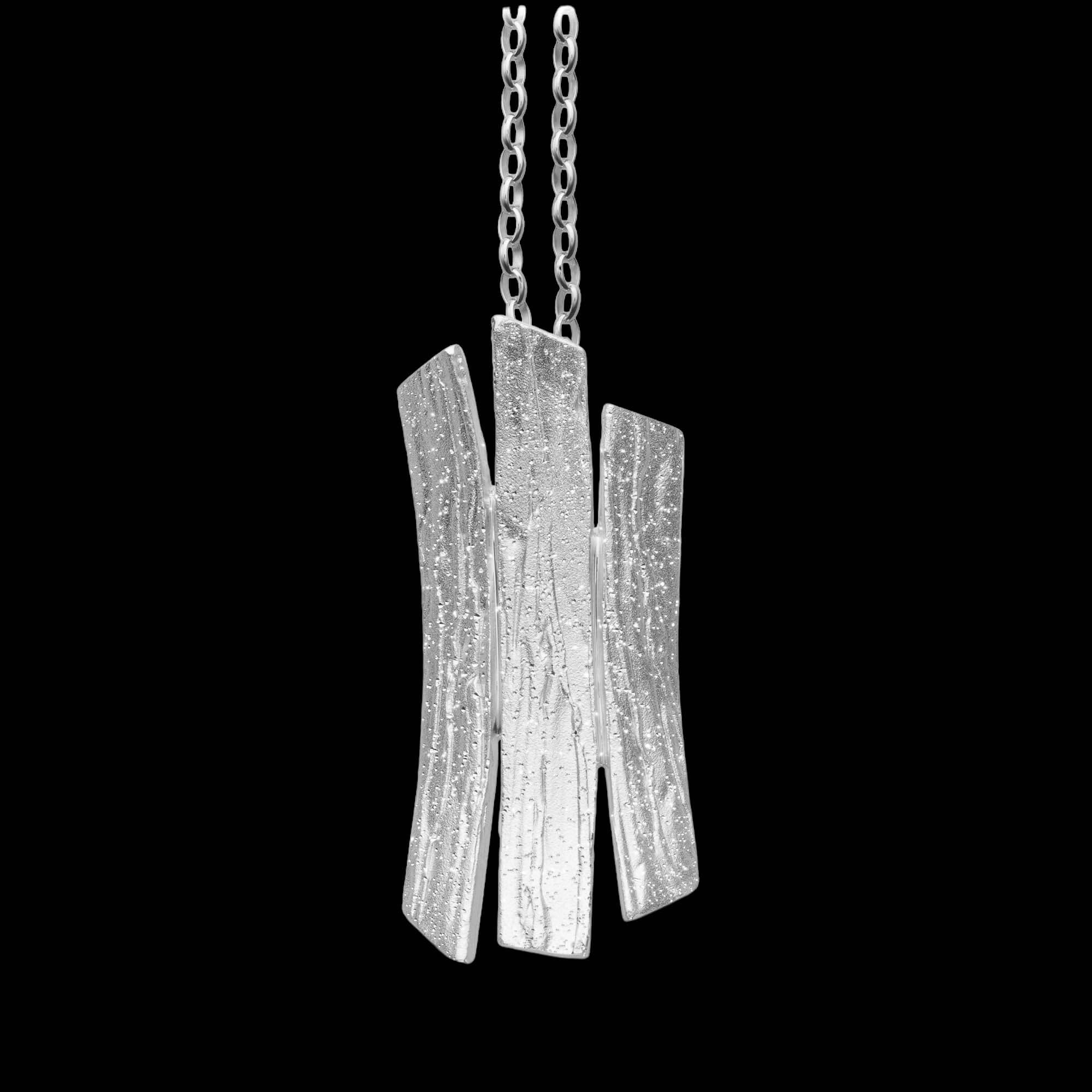 Beautiful silver bars pendant