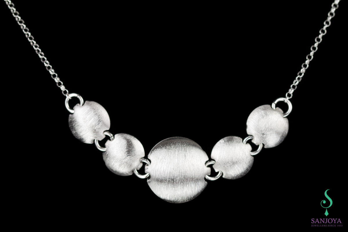 CR0416011 - Zilveren ketting met bolletjes