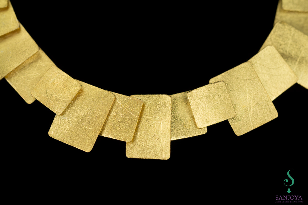 ORI1117007 - Vergulde armband met vierkantvormige schakeltjes