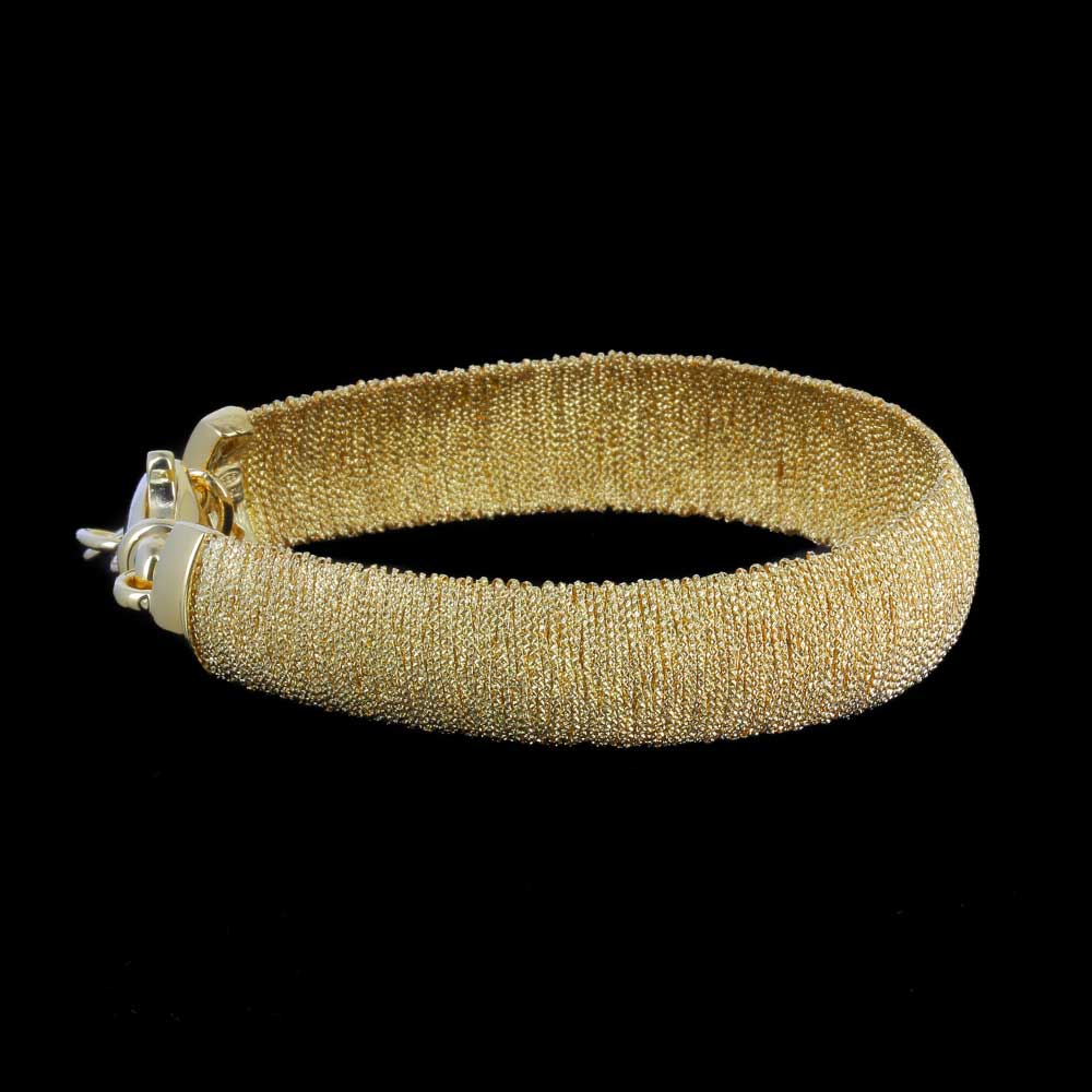 Elegant gold plated narrow bracelet