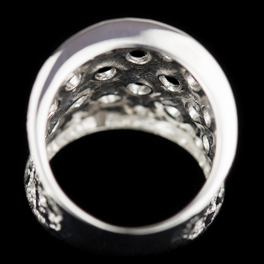 CLE0316004 - Zilveren ring met open cirkeltjes