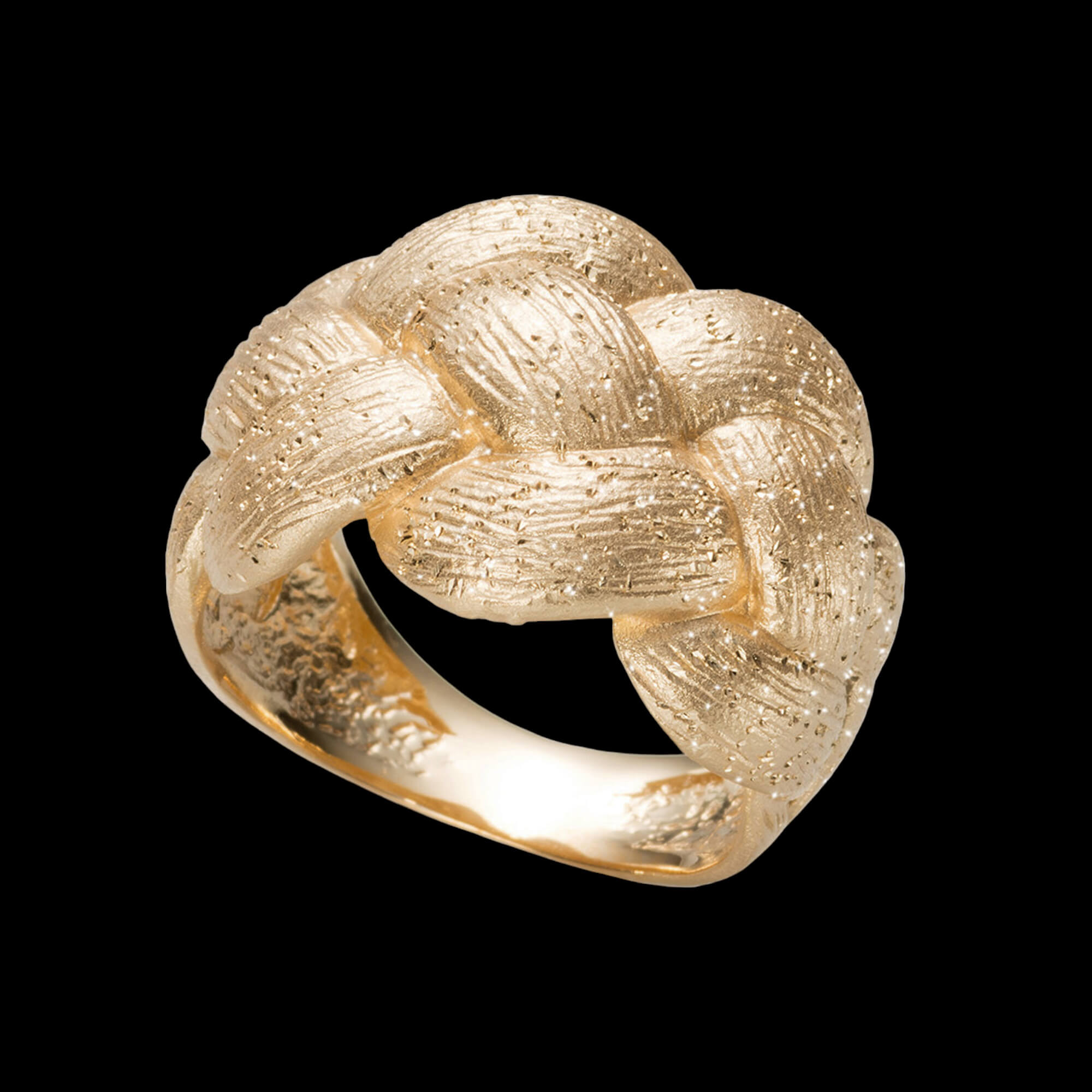 Beautiful gilt and braided ring
