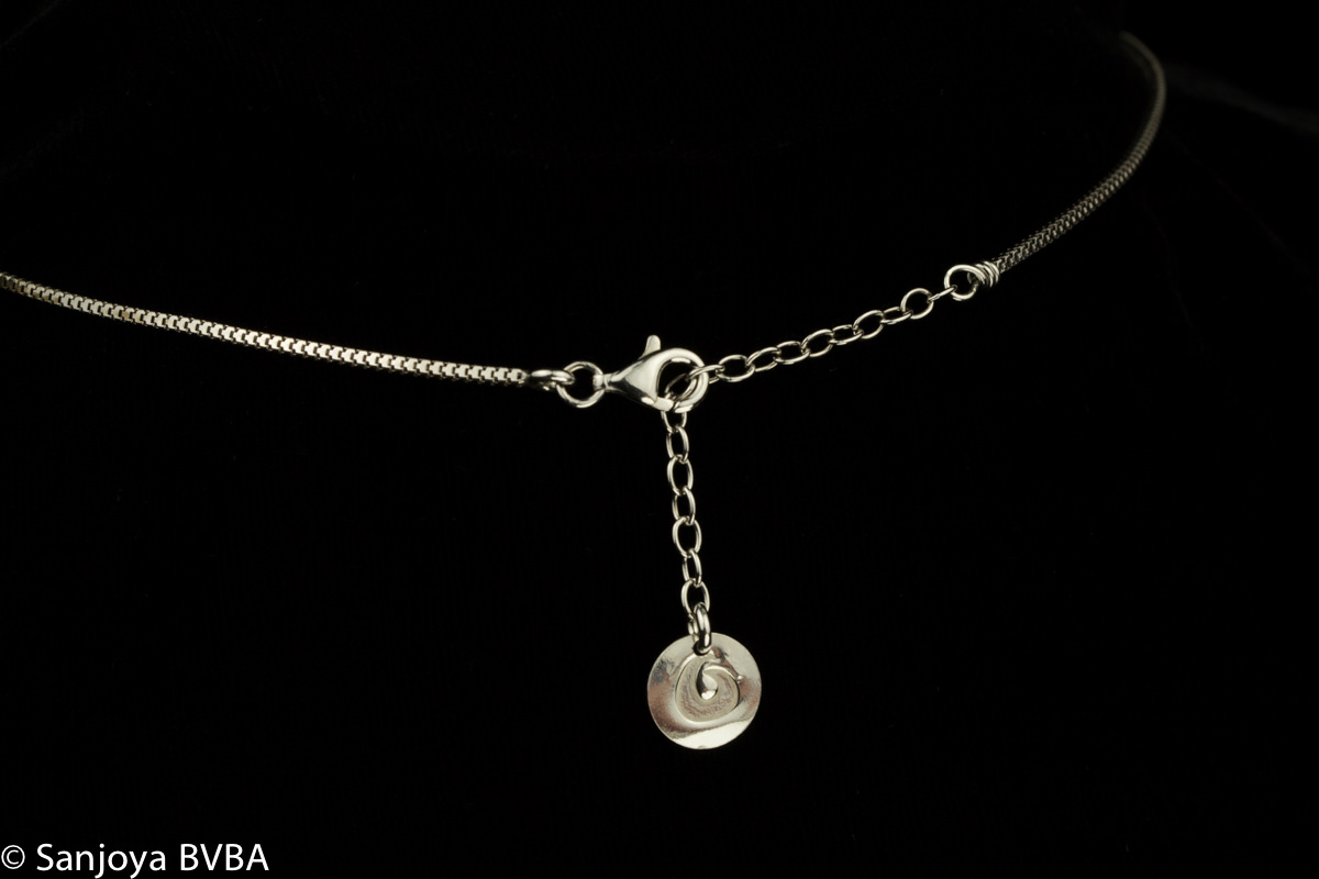 OX0413011 - Grieks zilveren collier met ronde hangertjes