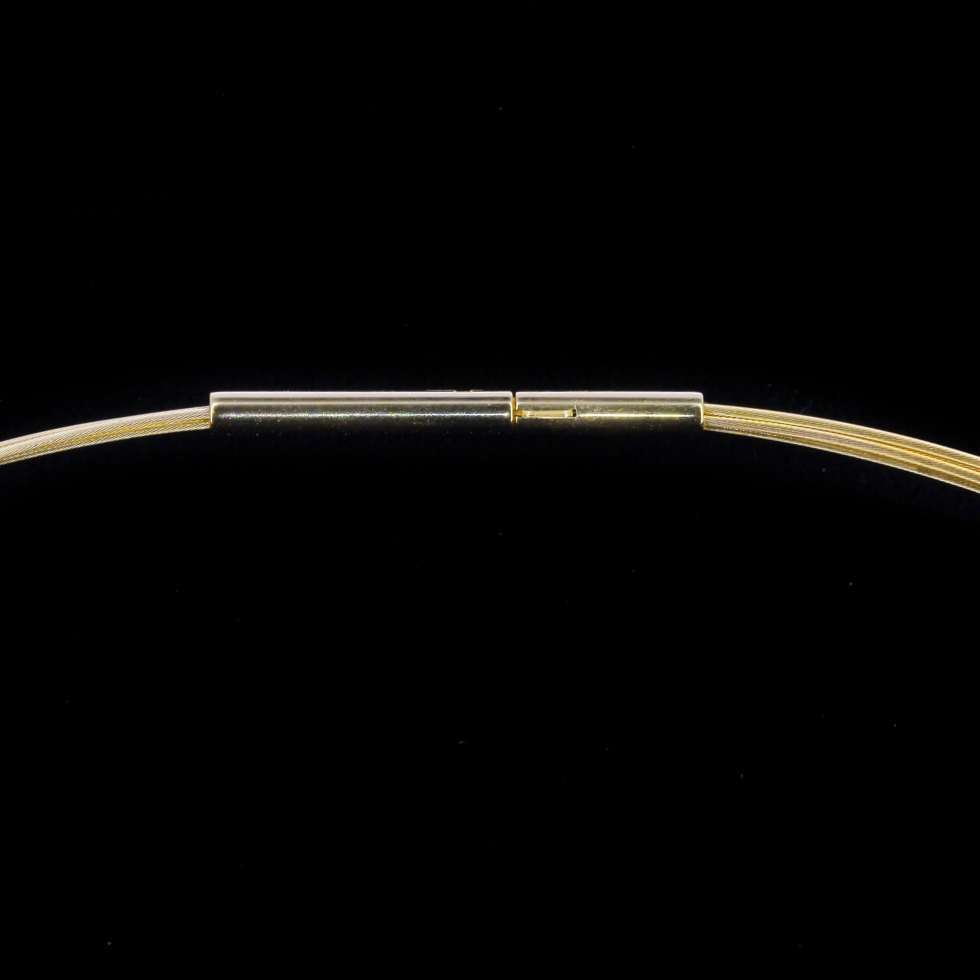 Gold-plated oval-shaped pendant; diamond-plated