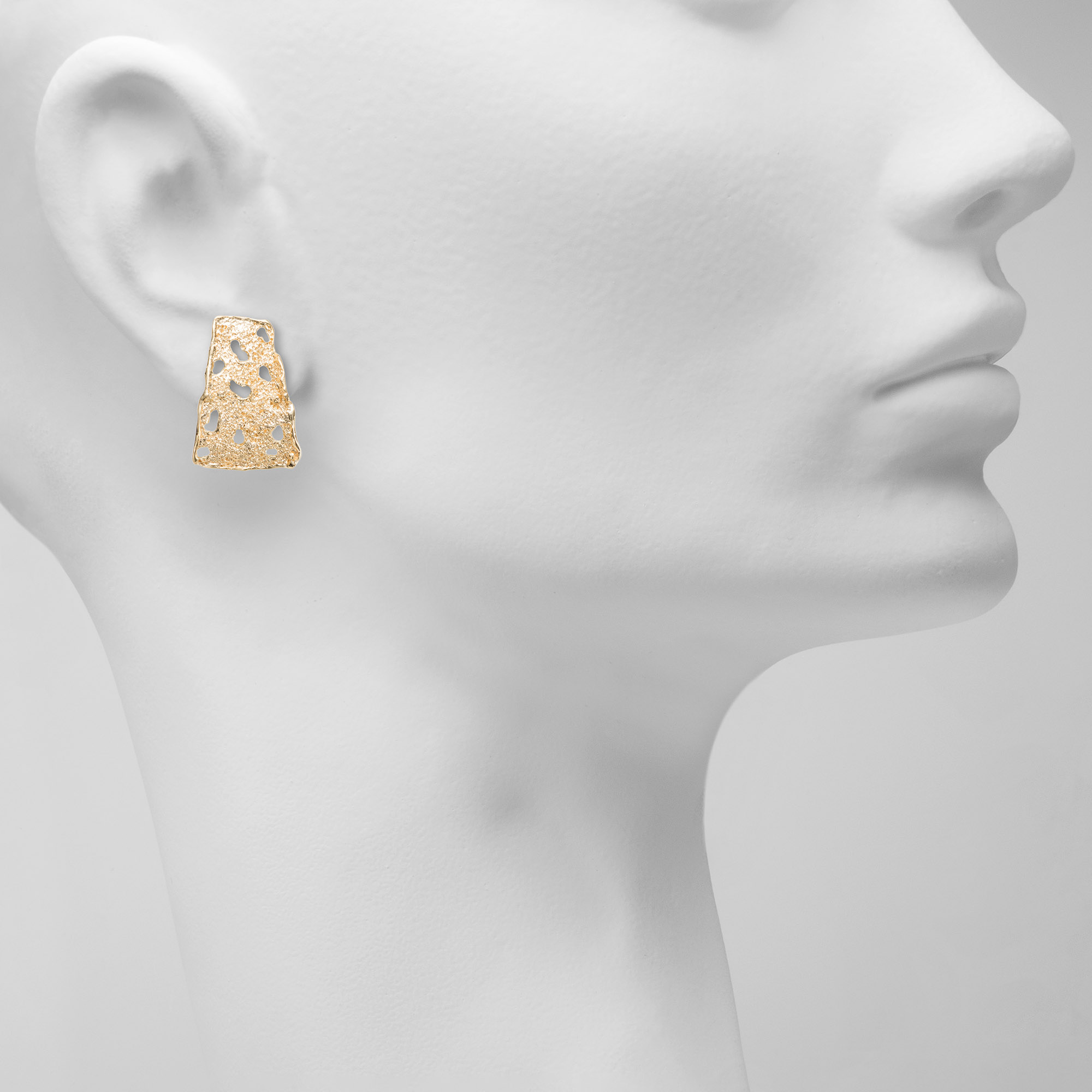 Artistic Gold-Plated Earrings
