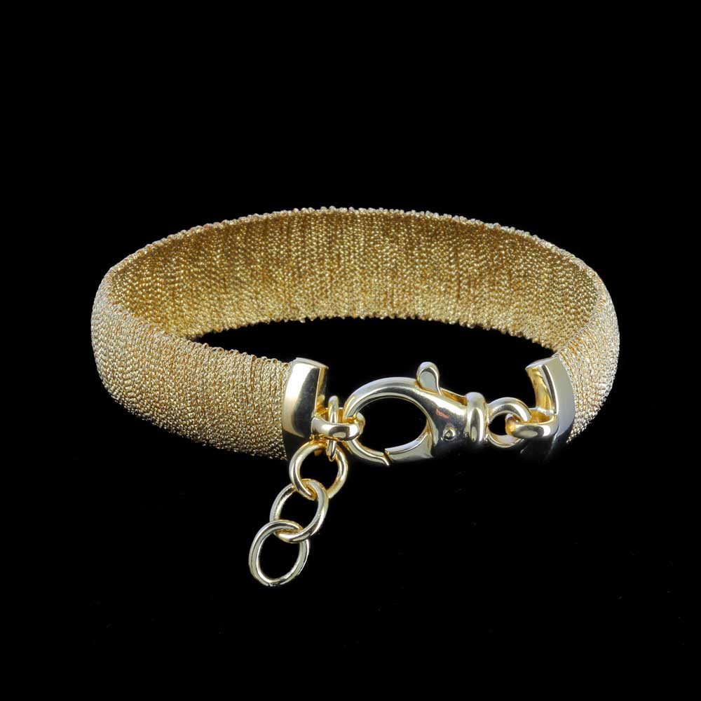 Elegant gold plated narrow bracelet