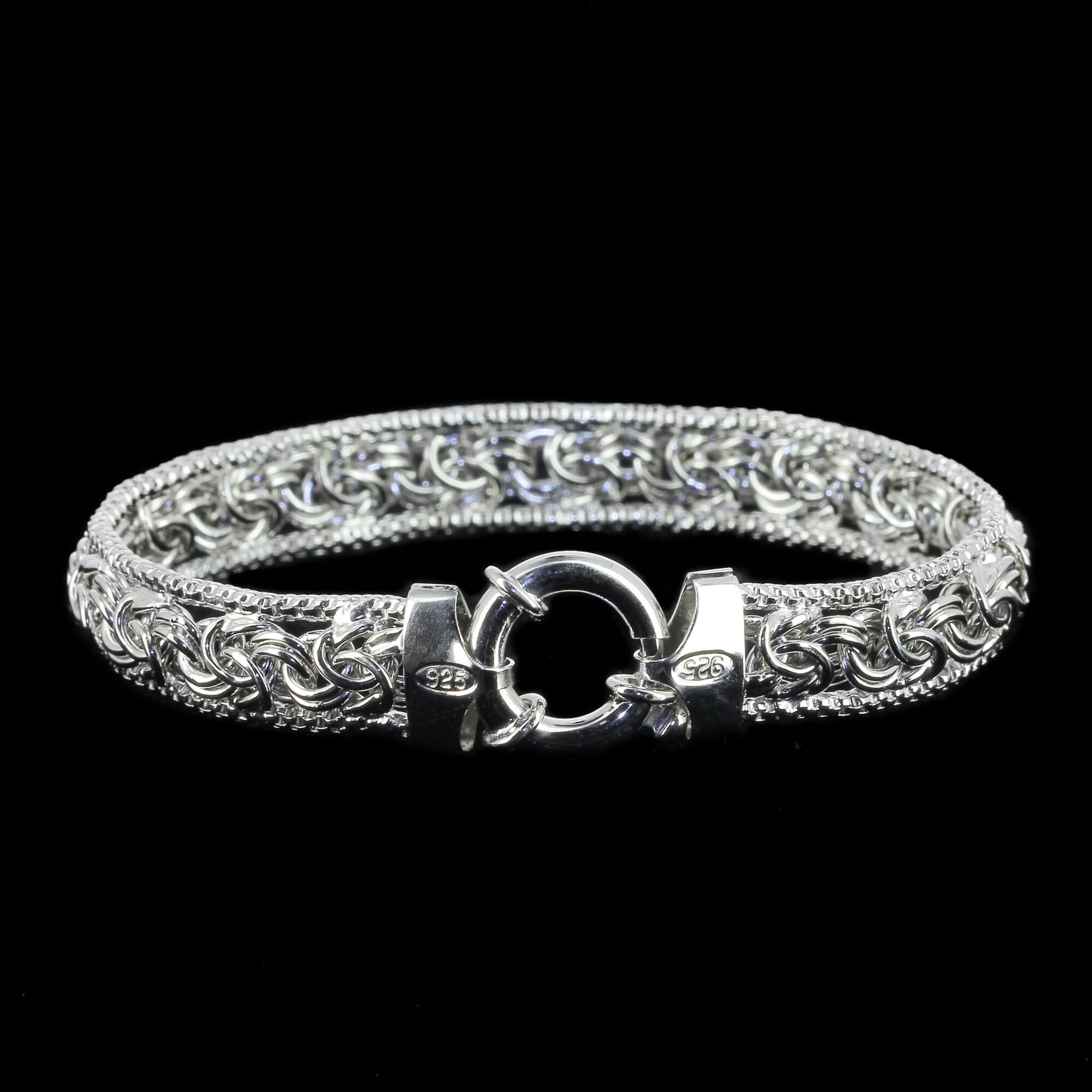 Crafted silver royal bracelet