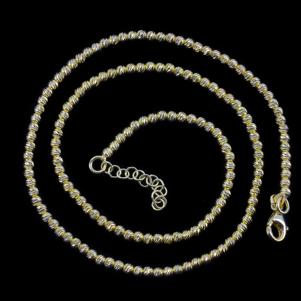 Italiaanse ketting goud 18kt en sprankelend, diverse lengtes