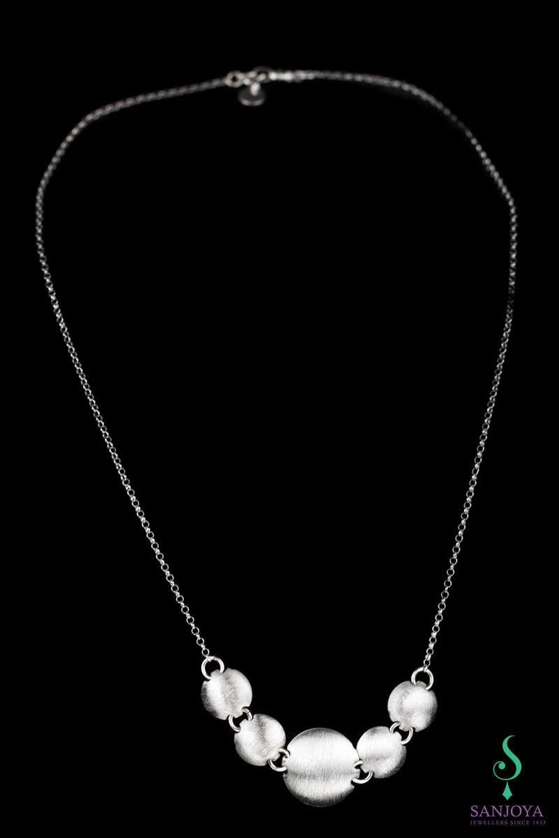 CR0416011 - Zilveren ketting met bolletjes