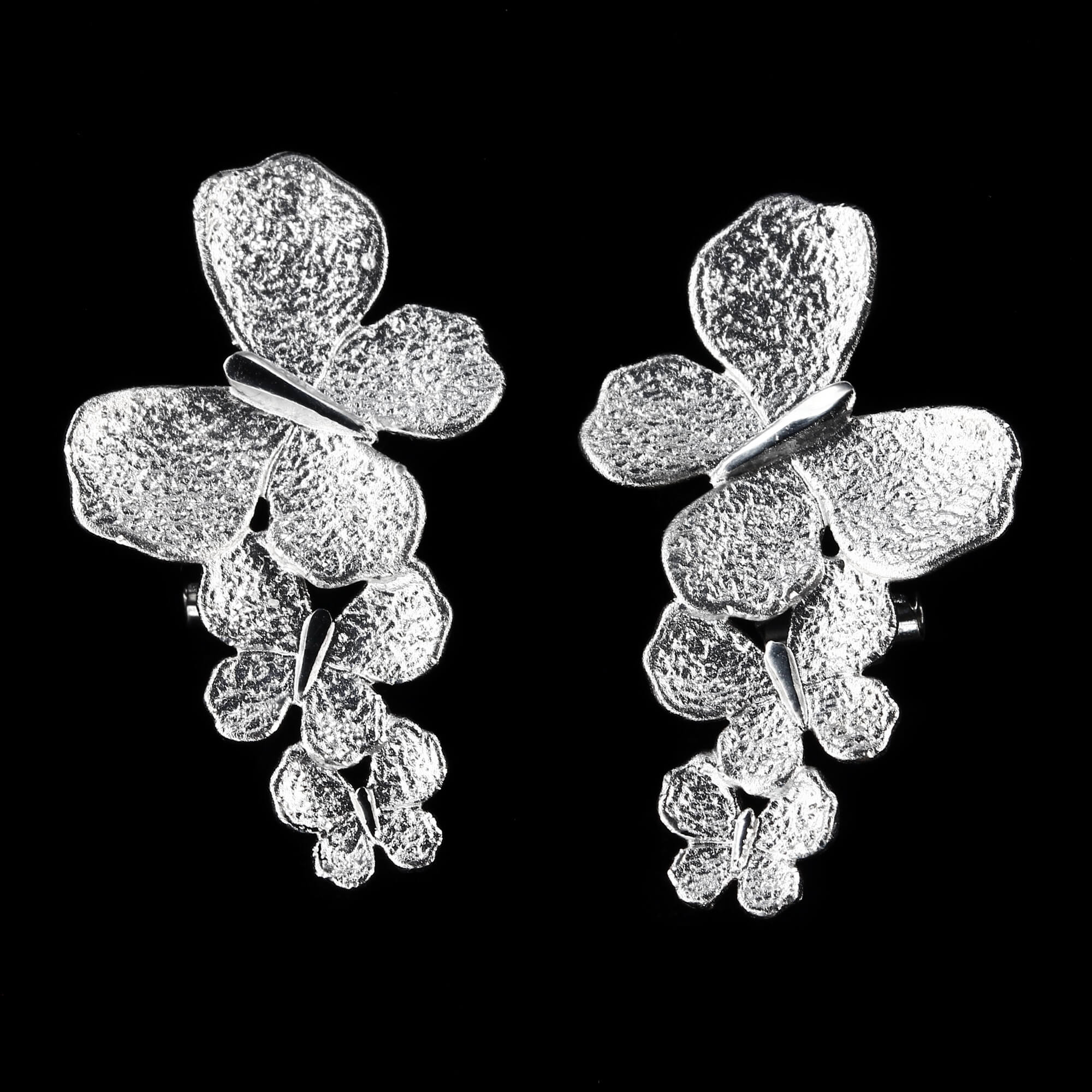 Silver Eye Catcher Butterfly Earrings