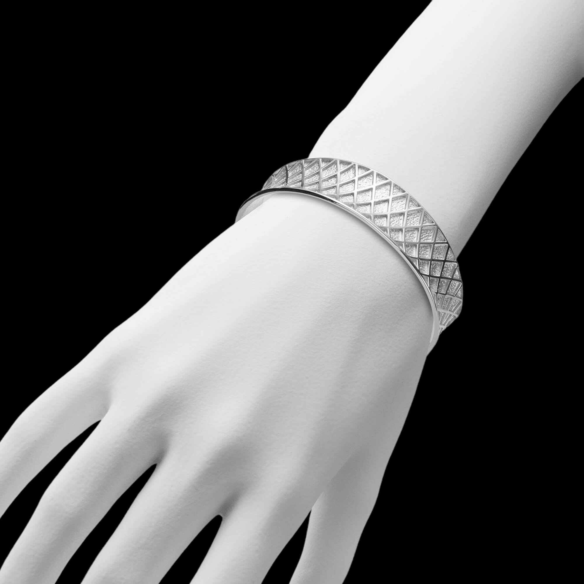 Bracelet diamant argent